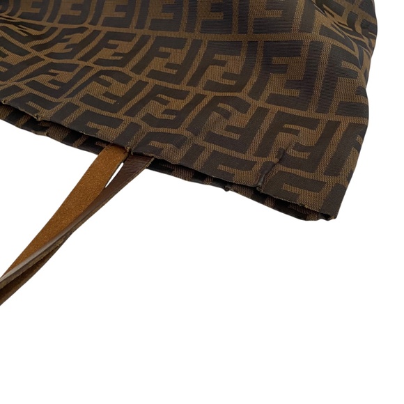 Fendi Tote Bag – Classic Zucca Logo Tote - Vintage - Authentic - Shopper Tote - Picture 13 of 15